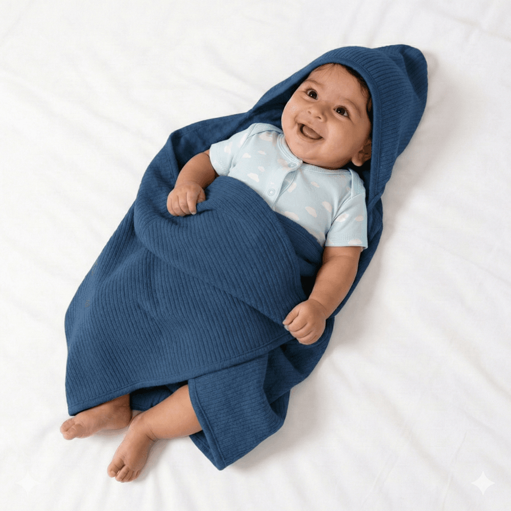 Babies Basic - Premium Ribbed Cotton Blanket/Swaddle