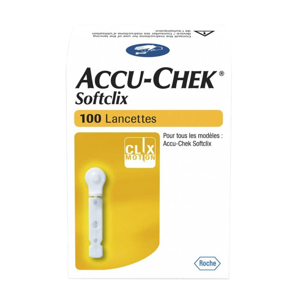 ACCU-CHEK - Softclix Lancettes - 100 Pcs