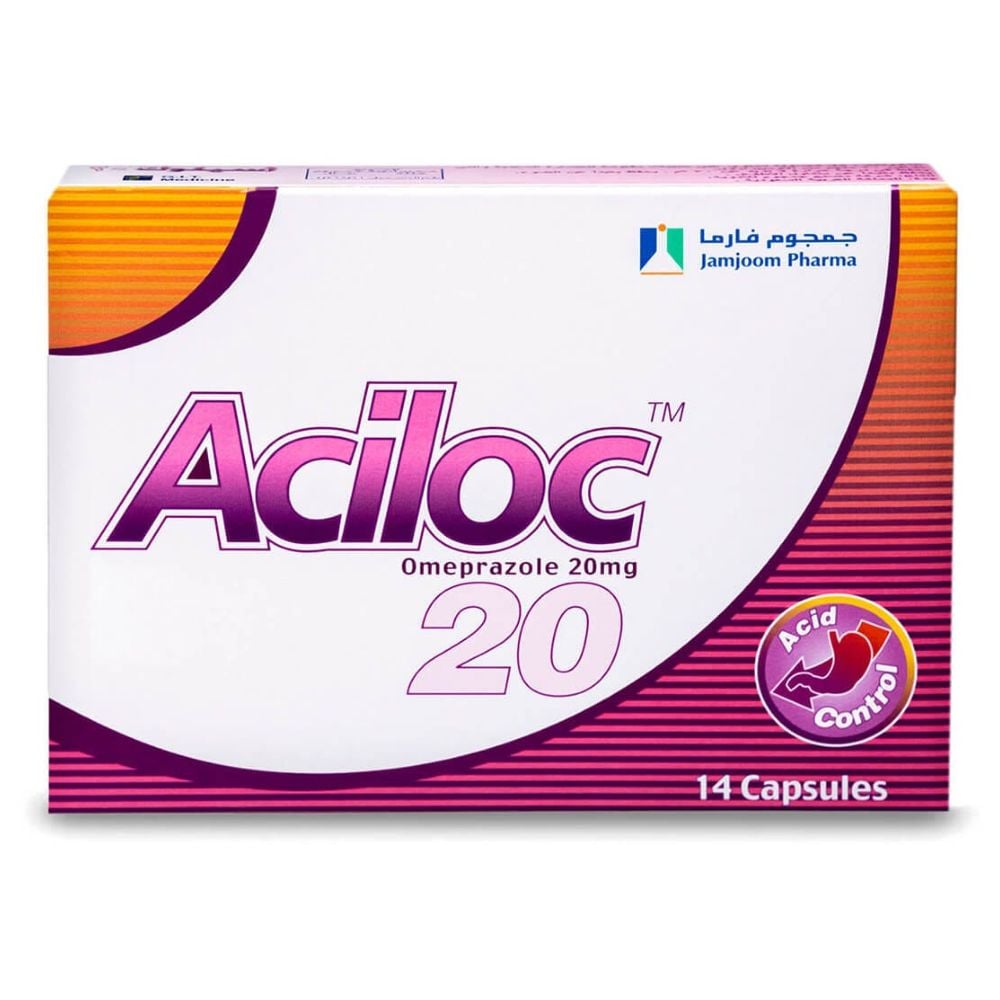 أسيلوك 20 ملغ - 14 كبسولة