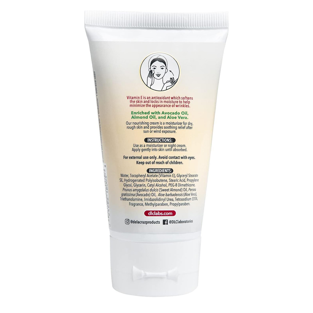 De La Cruz - Vitamin E Moisturizing Cream - 74 gm