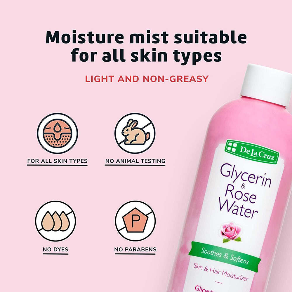 De La Cruz - Glycerin & Rose Water - 236 ml