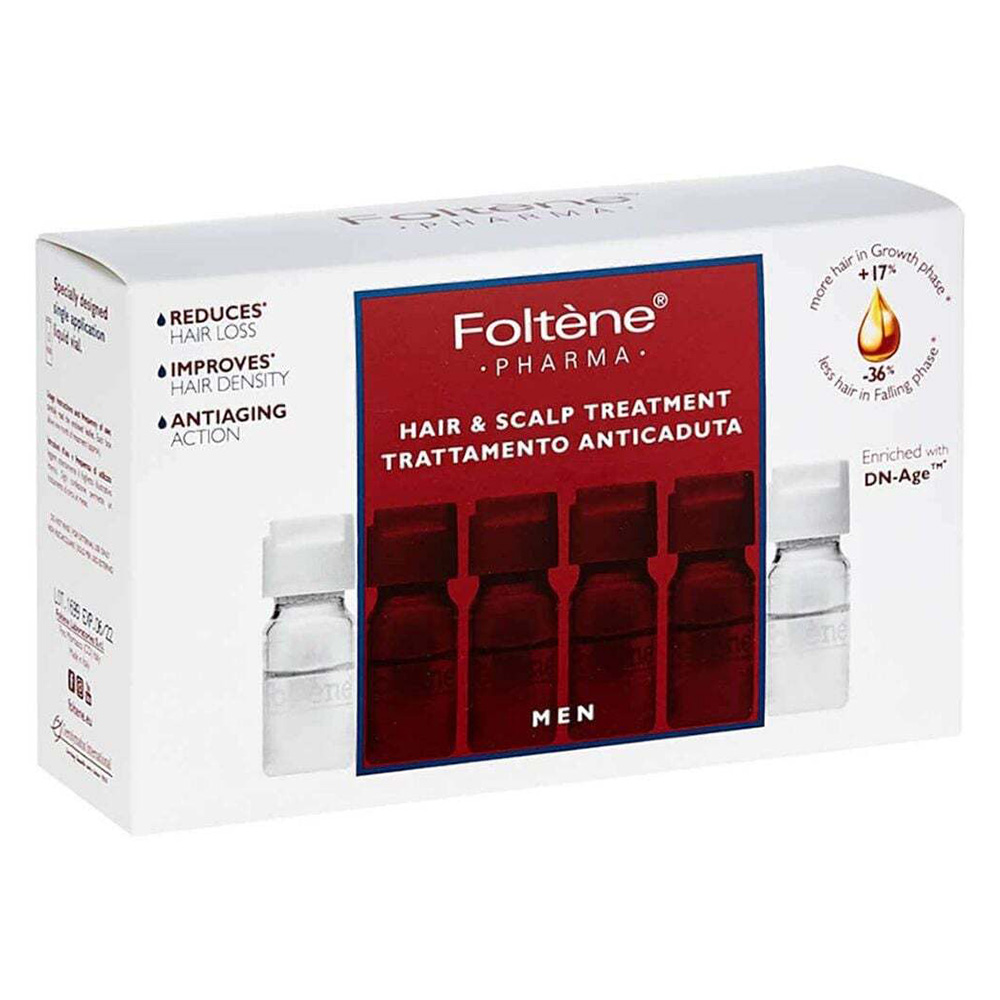 Foltene - Men's Hair & Scalp Treatment Ampoules - 12 Pcs