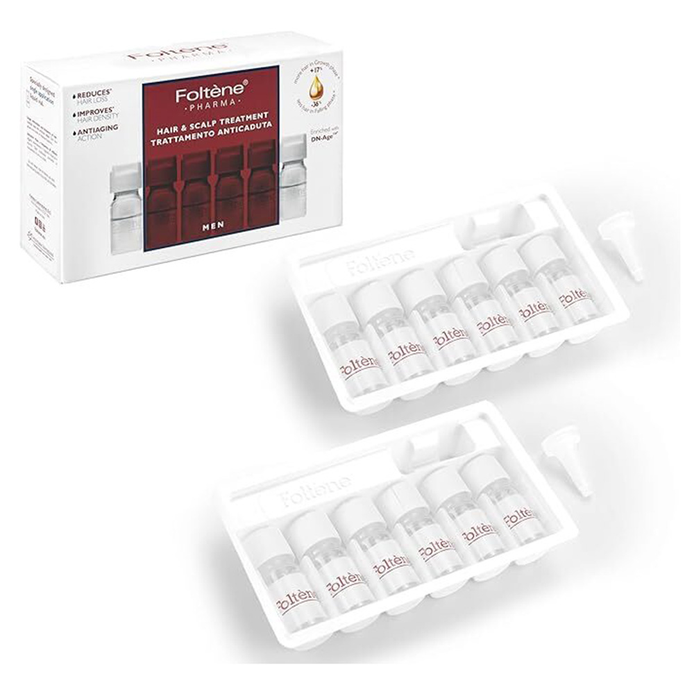 Foltene - Men's Hair & Scalp Treatment Ampoules - 12 Pcs