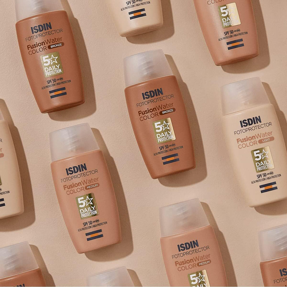 ايسدين - واقي شمس مائي ملون فوتو بروتيكتر فيوجن بعامل حماية 50 - برونزي - 50 مل