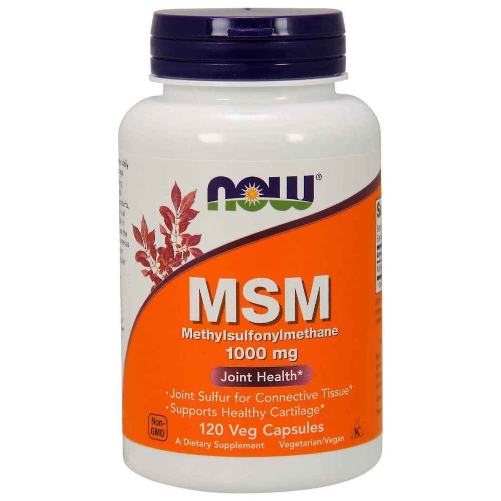 NOW - MSM 1000 mg Veg Capsules - 120 Pcs