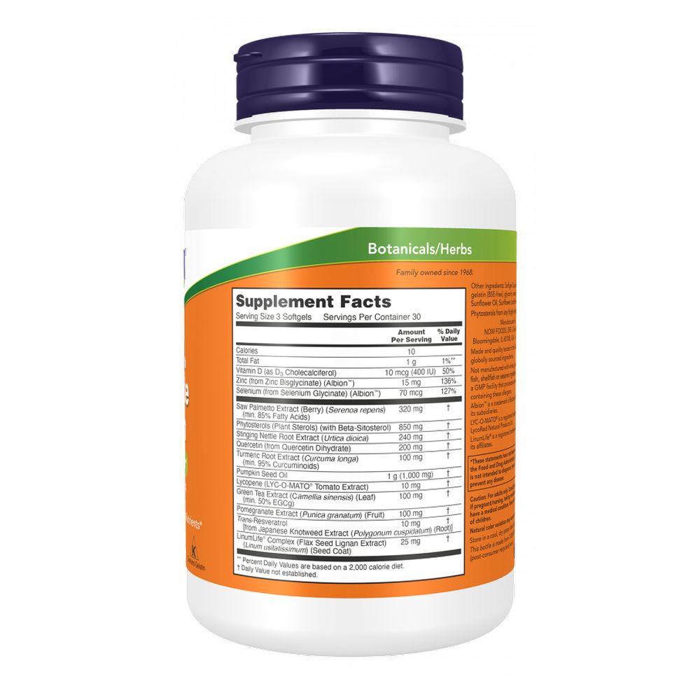 Now - Prostate Health Softgels - 180 Pcs