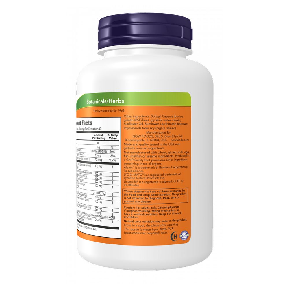 Now - Prostate Health Softgels - 180 Pcs