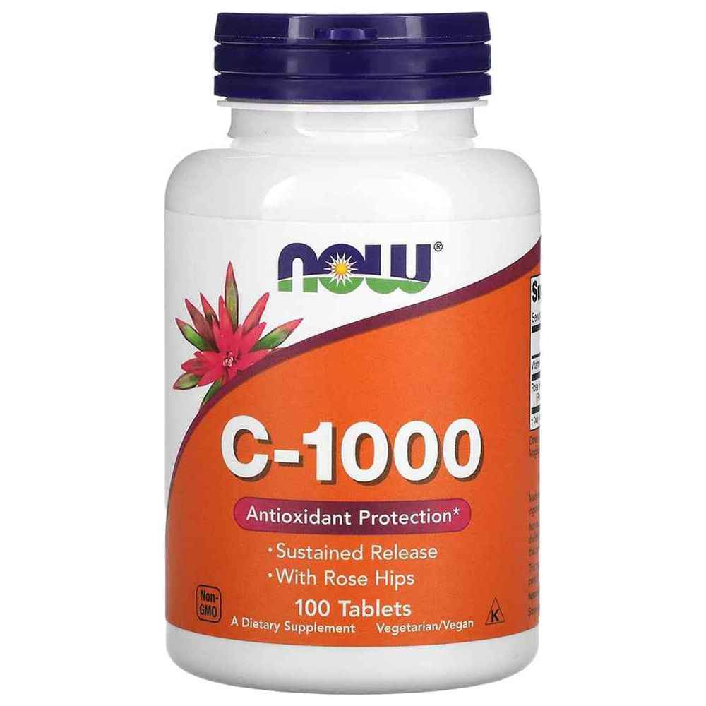 ناو - أقراص فيتامين سي-1000 للحماية من الأكسدة - 100 قرص