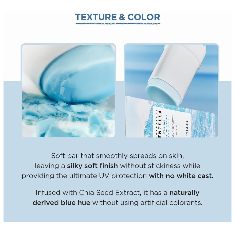 Skin1004 - Centella Hyalu Cica Silky Fit Sun Stick - 20 gm