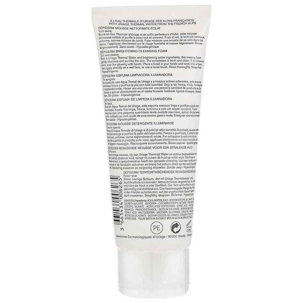 Uriage - Depiderm Brightening Cleansing Foam - 100 ml