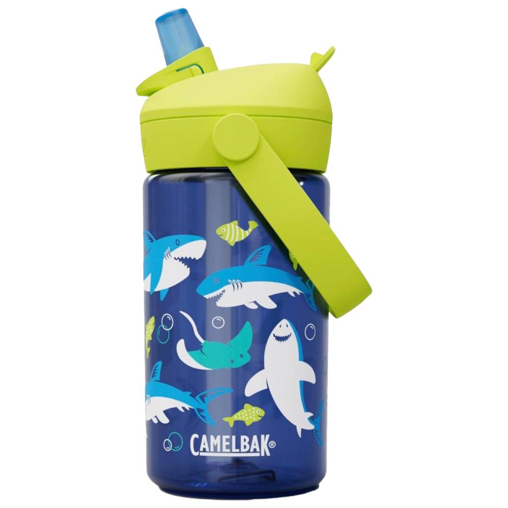 Camelbak - Kids Thrive Flip Straw Water Bottle - Sharks And Rays - 0.4 L