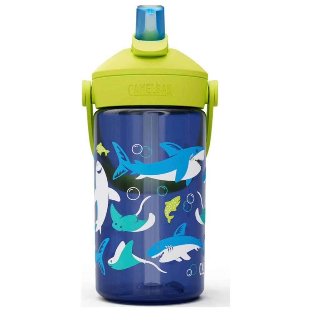 Camelbak - Kids Thrive Flip Straw Water Bottle - Sharks And Rays - 0.4 L