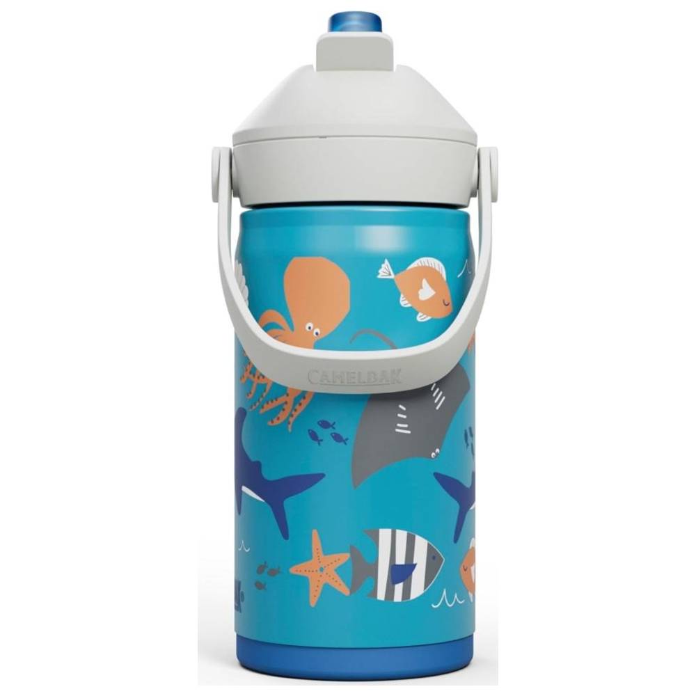 كاميل باك - زمزمية أطفال ثرايف ستانلس ستيل بمصاصة قابلة للقلب - أوشن لايف - 350 مل