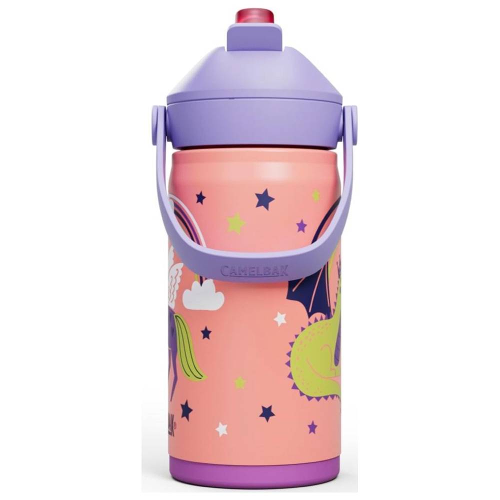 كاميل باك - زمزمية أطفال ثرايف ستانلس ستيل بمصاصة قابلة للقلب - يونيكورن سحري - 350 مل