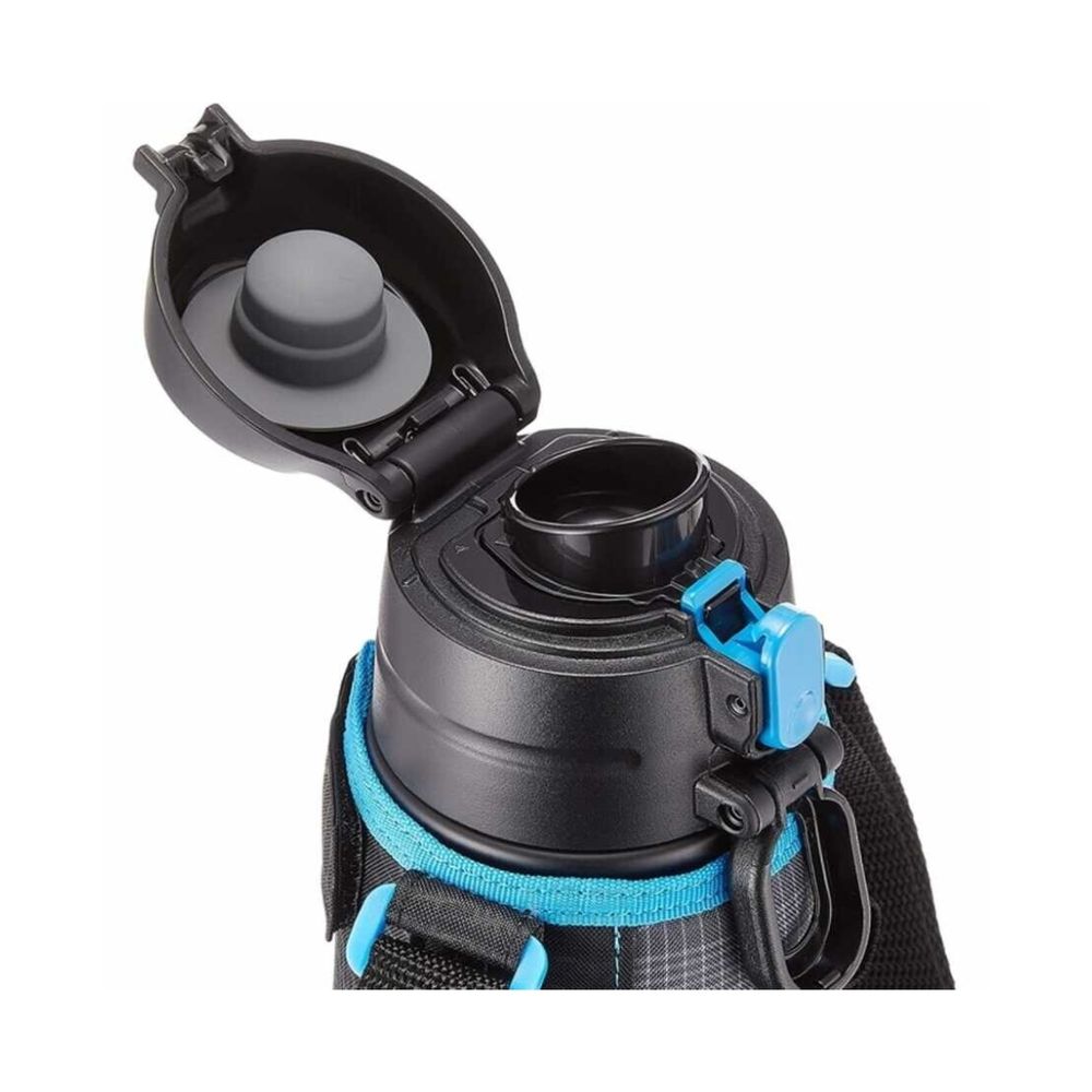 زوجيروشي - زمزمية مياه مفرغة ستانلس ستيل - ديناصور - أزرق - 600 مل