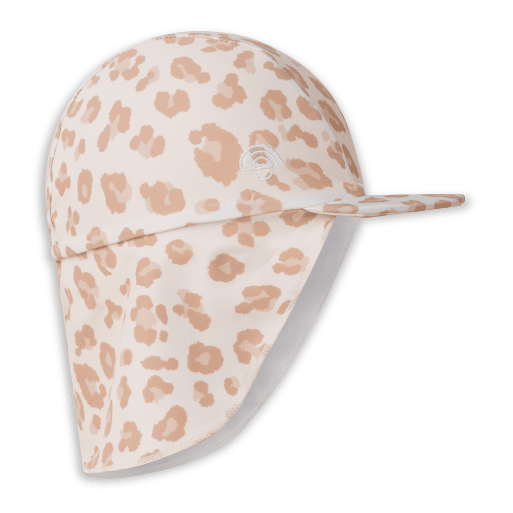 Swim Essentials - Leopard Printed Baby Swim Hat - Beige