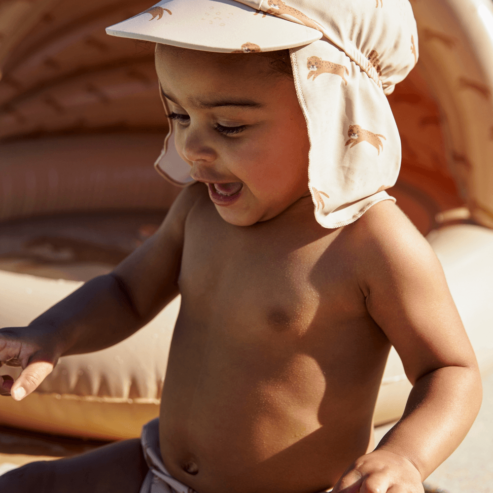 Swim Essentials - Roamer Printed Baby Swim Hat - Brown