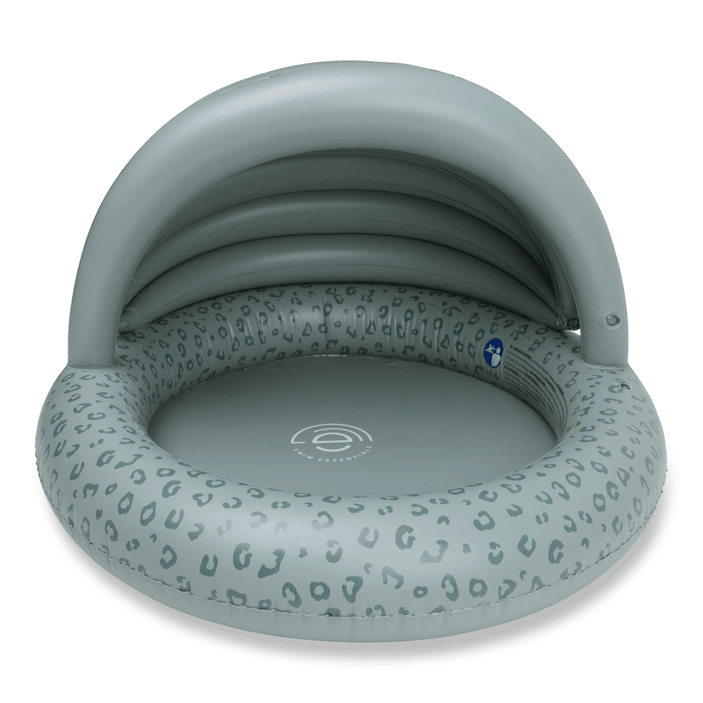 Swim Essentials - Leopard Inflatable Canopy Pool - Green - 100 cm