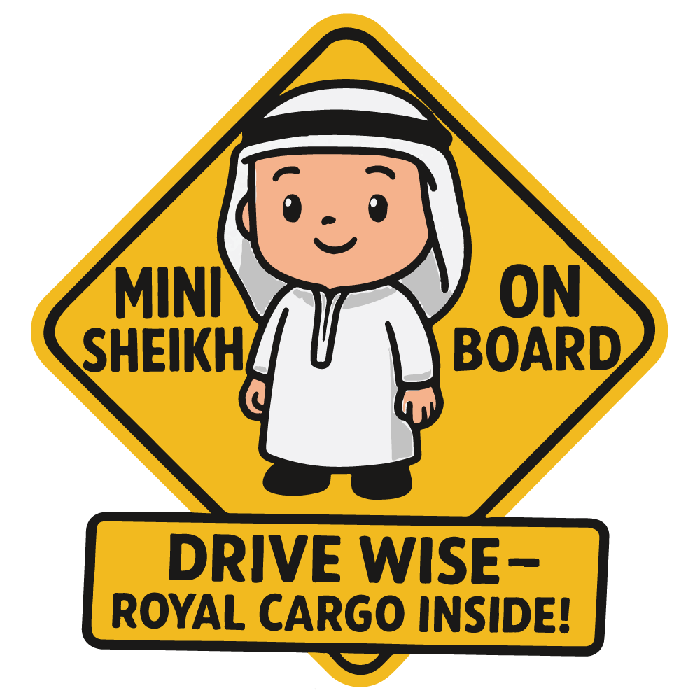 Twinkle Hands - Baby Car Safety Sticker - Mini Sheikh On Board