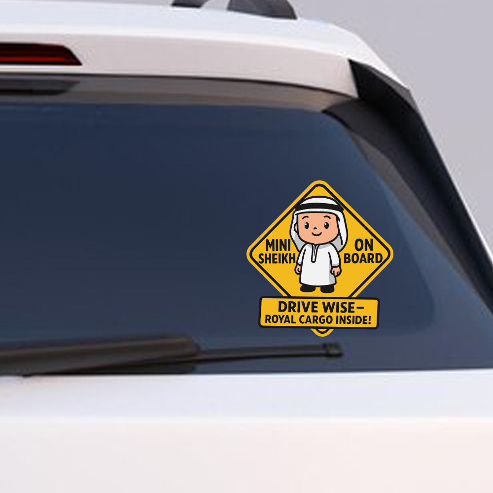 Twinkle Hands - Baby Car Safety Sticker - Mini Sheikh On Board