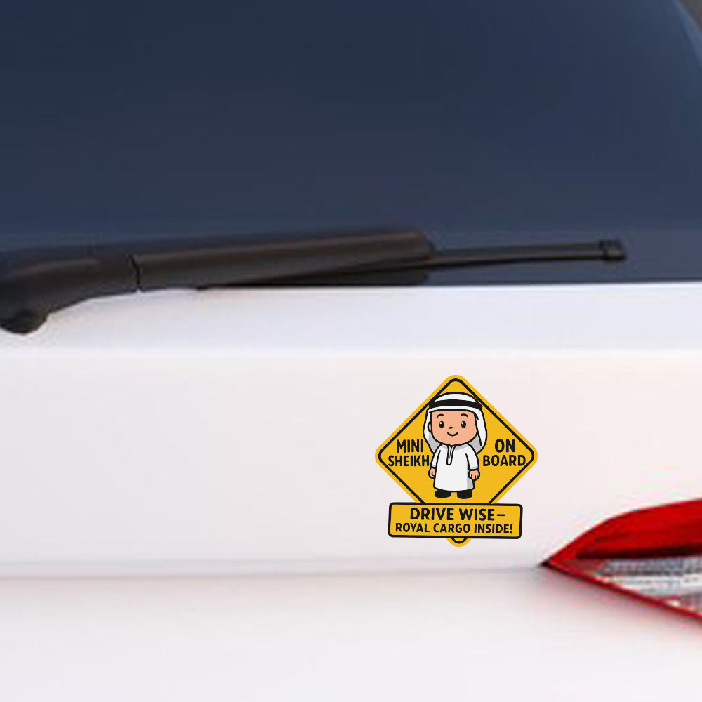Twinkle Hands - Baby Car Safety Sticker - Mini Sheikh On Board