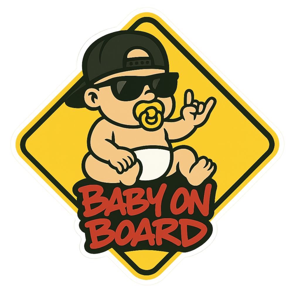 Twinkle Hands - Baby Car Safety Sticker - Baby On Board