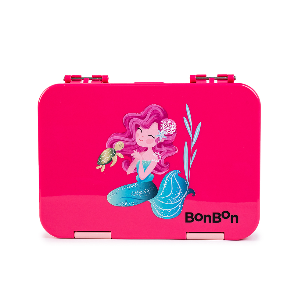 Bonbon - Personalized Prime 4-6 Compartment Lunch Box - Mermaid