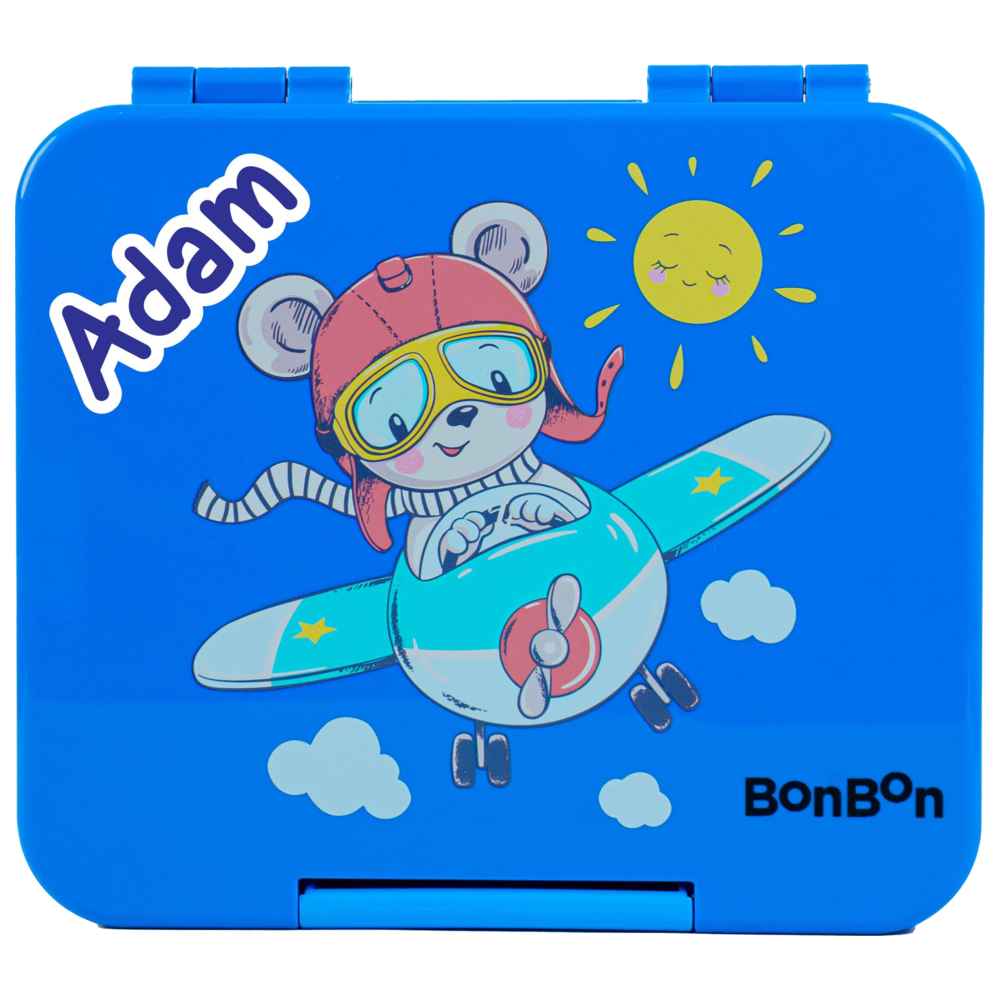 Bonbon - Personalized Elite Mini 4 Compartment Lunch Box - Traveller