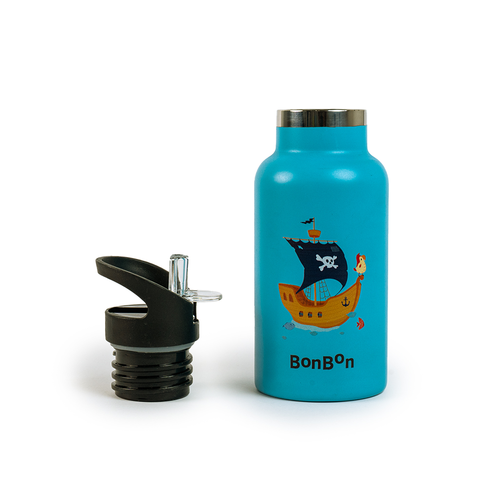 Bonbon - Personalized Elite Stainless Steel Water Bottle - Pirate Maze - 350 ml