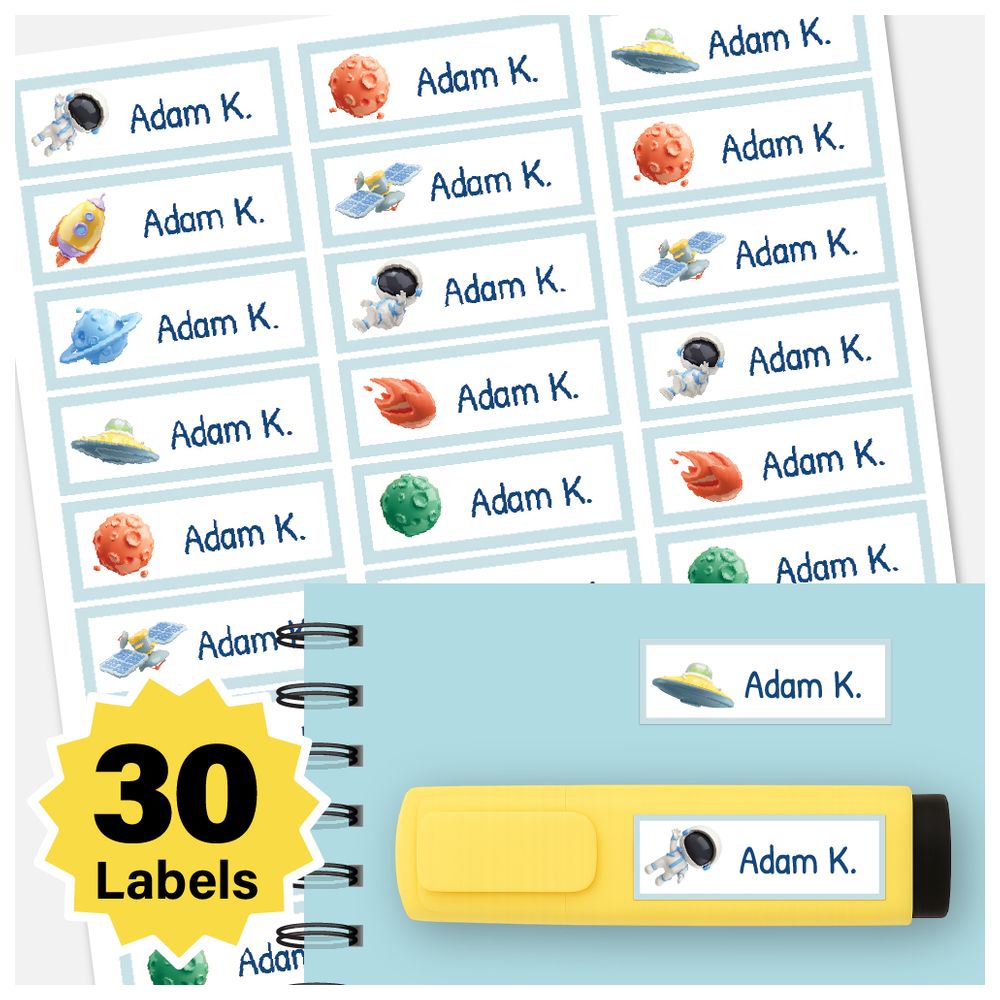 BonBon - Personalized Labels - Pack of 30 - Astro City