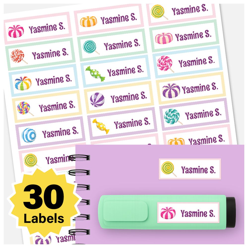 BonBon - Personalized Labels - Pack of 30 - BonBons