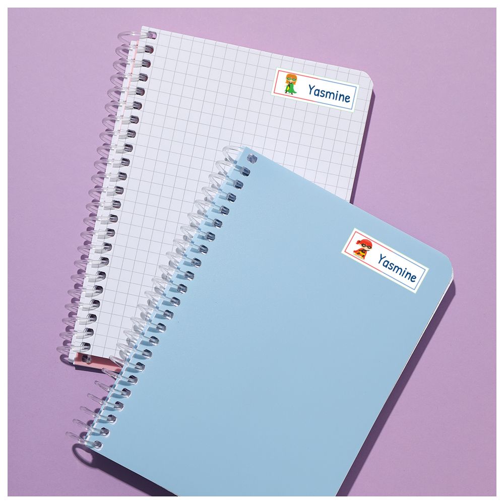 بون بون - ملصقات شخصية - عبوة من 30 ملصقًا - بطل خارق