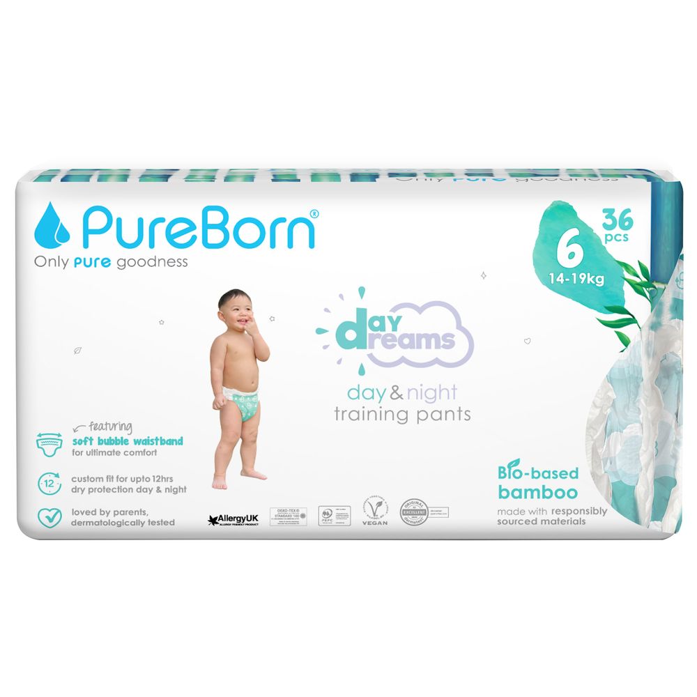 Pureborn - Daydreams Diaper Pants - Size 6 - 14-19 kg - 36 Count