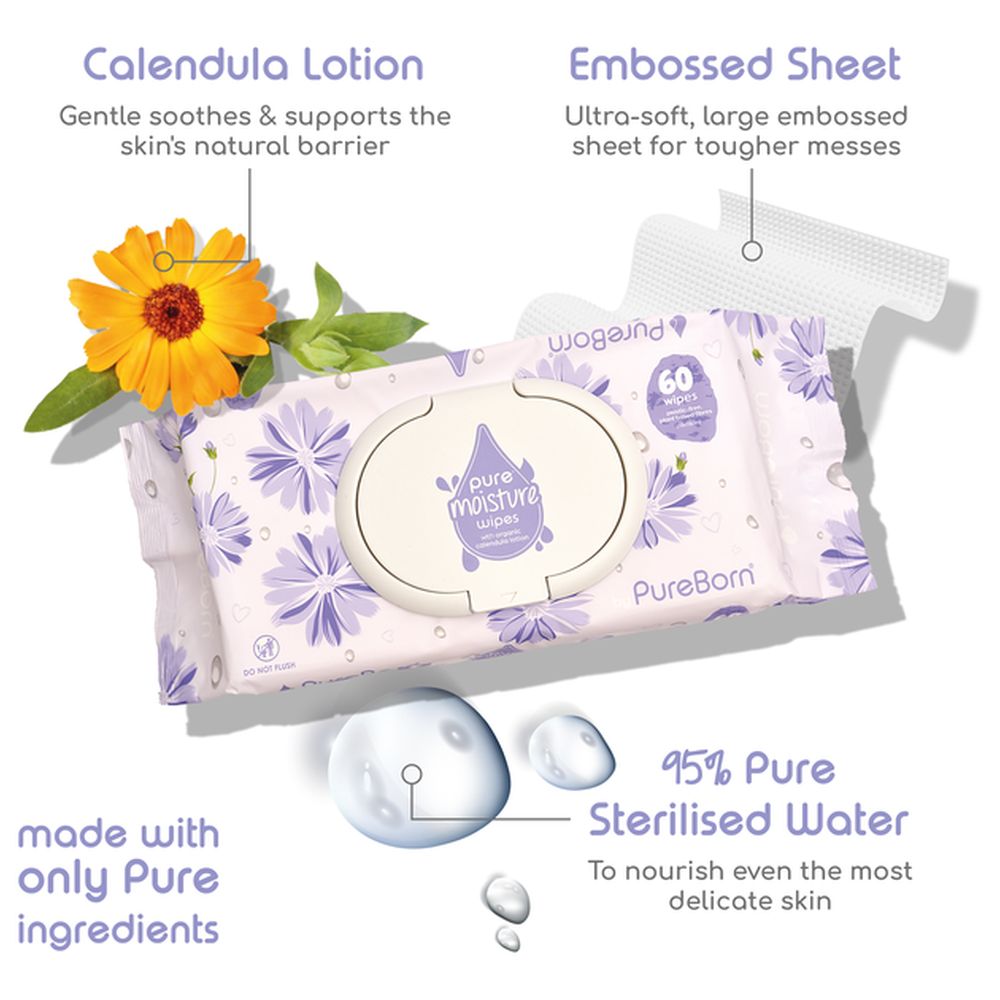 Pureborn - Pure Moisture Wipes - 540 Pcs