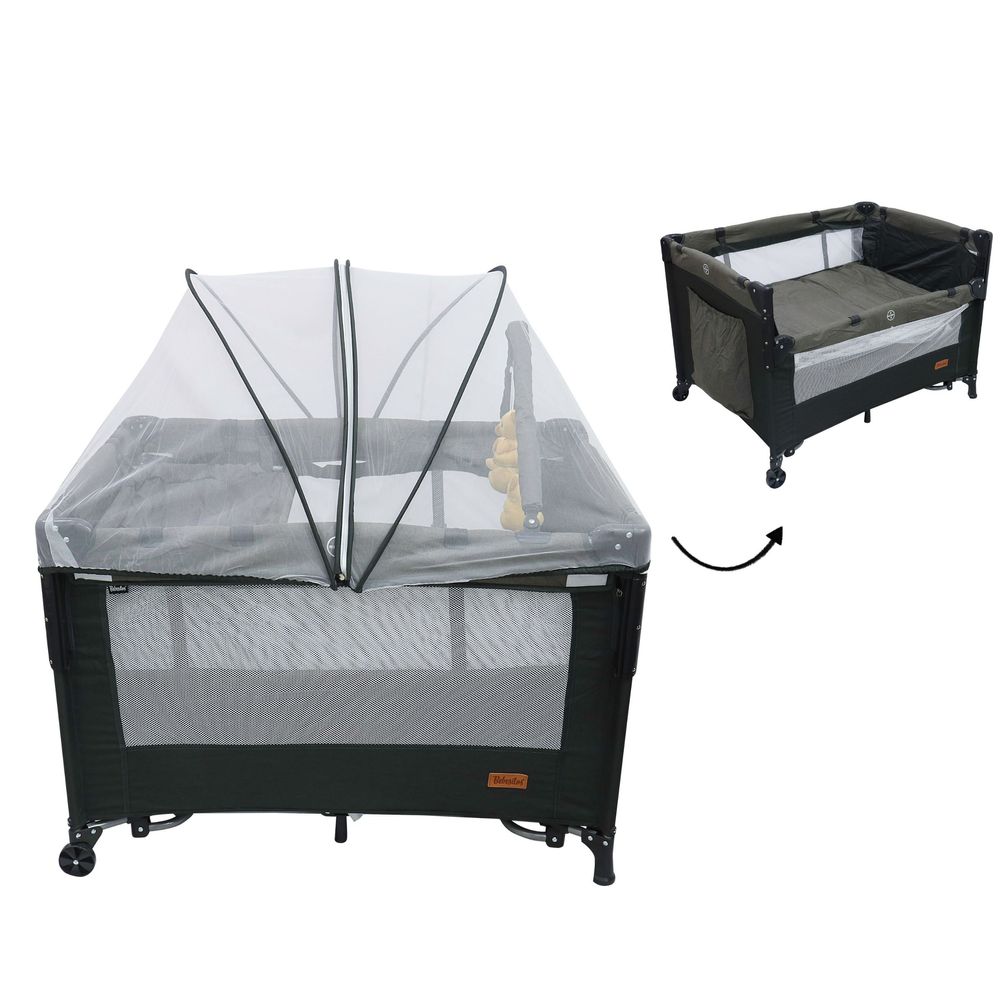 Bebesitos - Next To Me Nursery Center Bassinet With Fitted Thick Mattress - Grey