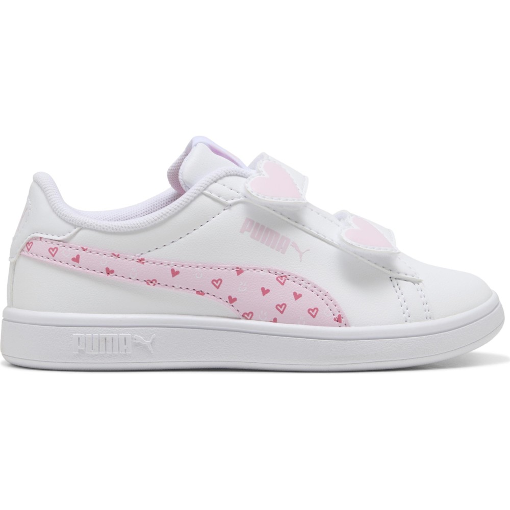 Puma - Girl's Smash 3.0 Hearty Sneakers - White