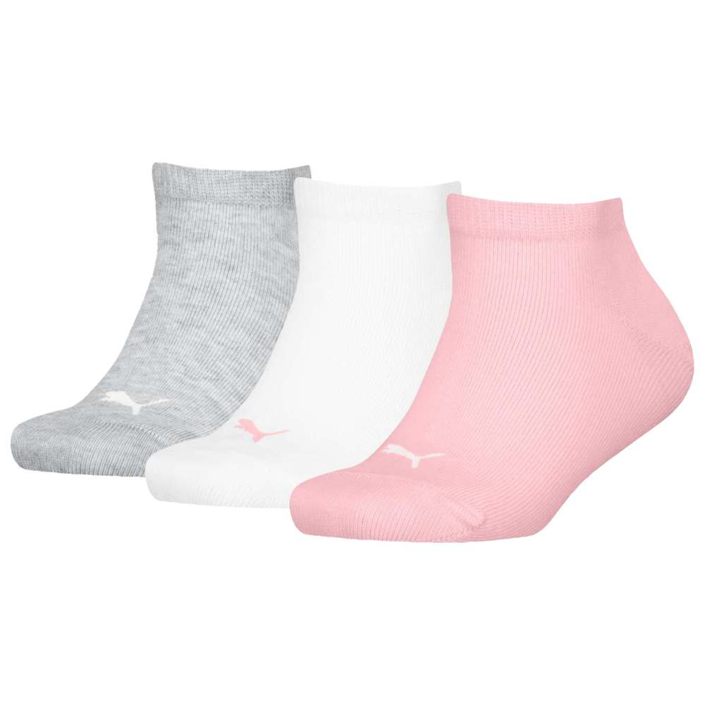 Puma - Kids Plain Sneaker Socks - Rose Water - Pack of 3