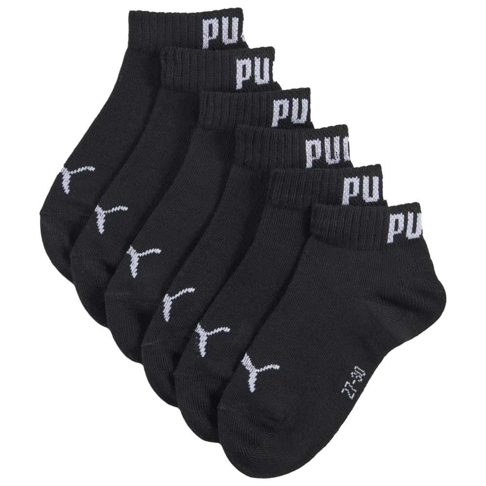 Puma - Kids Quarter Sneaker Socks - Black - Pack of 3