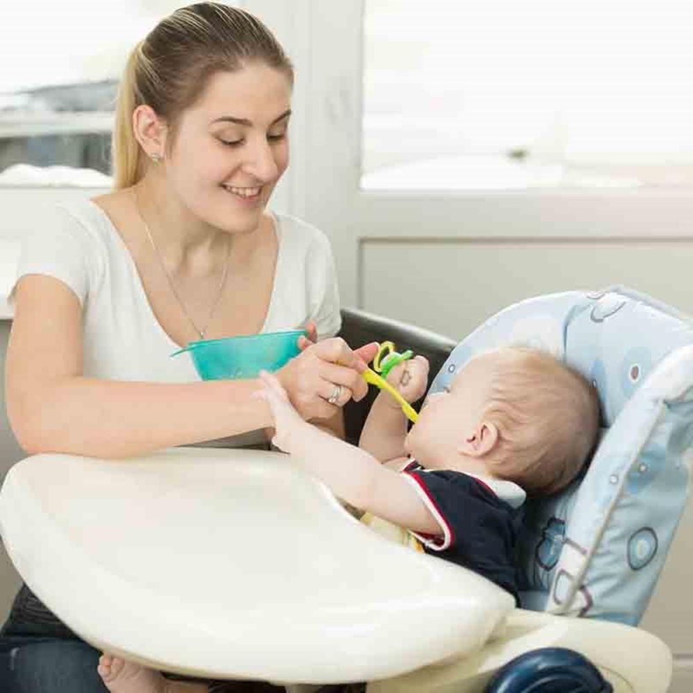 كام - كرسي طعام كامبيوني - تيدي - رمادي