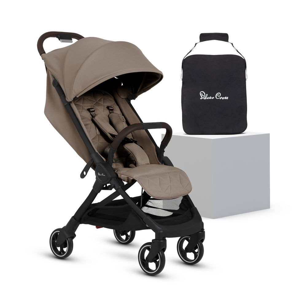 Silver Cross - Clic 2 Lightweight Stroller 2025 With Storage Bag Set - Cobble