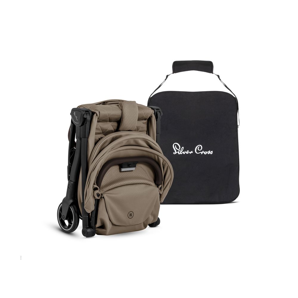 Silver Cross - Clic 2 Lightweight Stroller 2025 With Storage Bag Set - Cobble