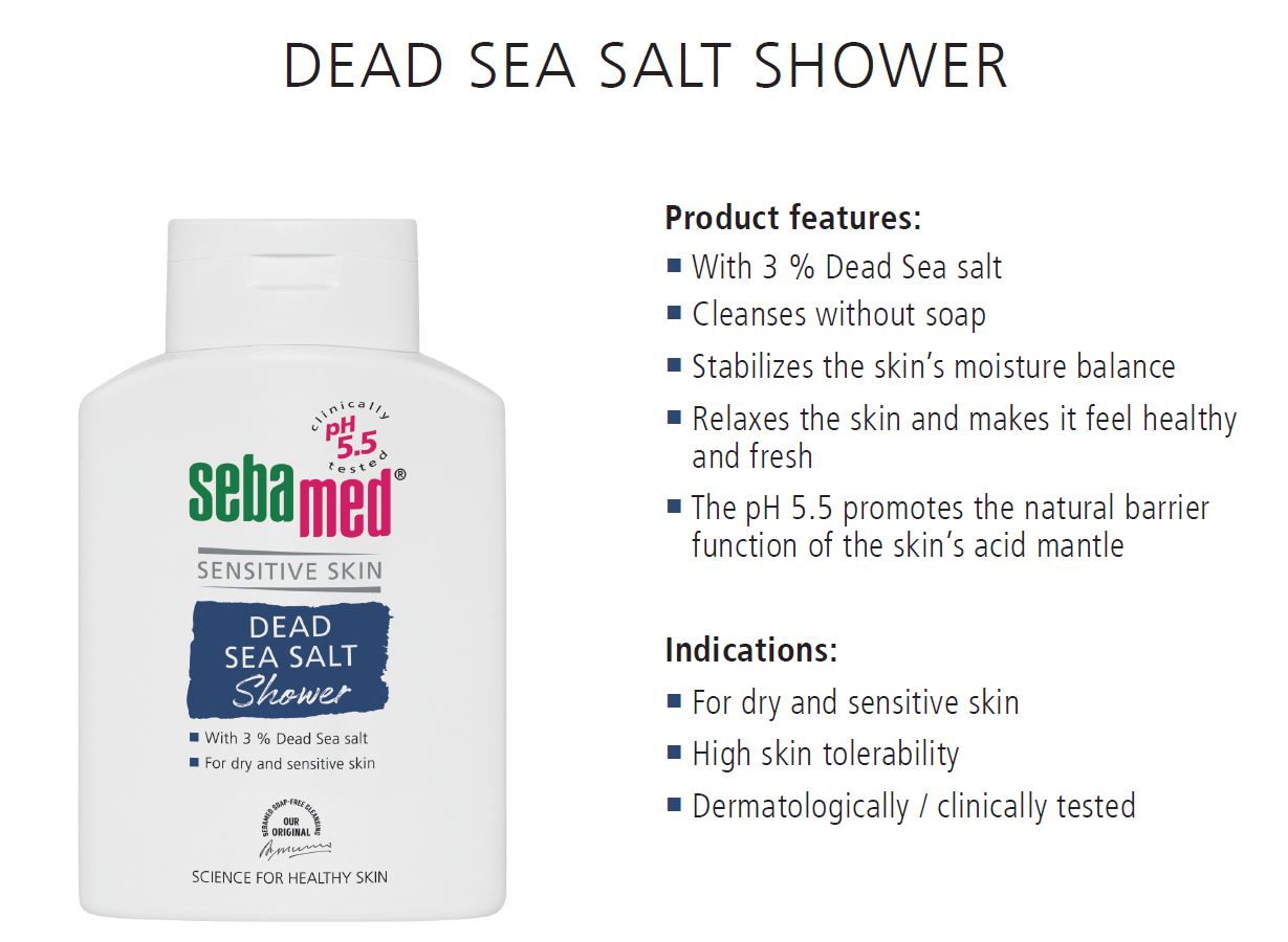 سيباميد - غسول استحمام بملح البحر الميت - 200 مل