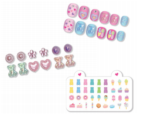 Hot Focus Stick On Me Kit - Nails and Earrings