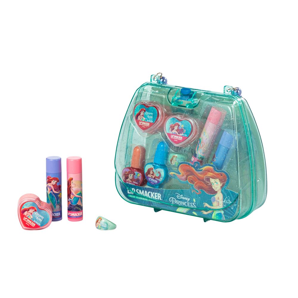 ليب سماكر – مجموعة مكياج شنطة صغيرة لشخصية أرييل من ديزني – متعدد الألوان