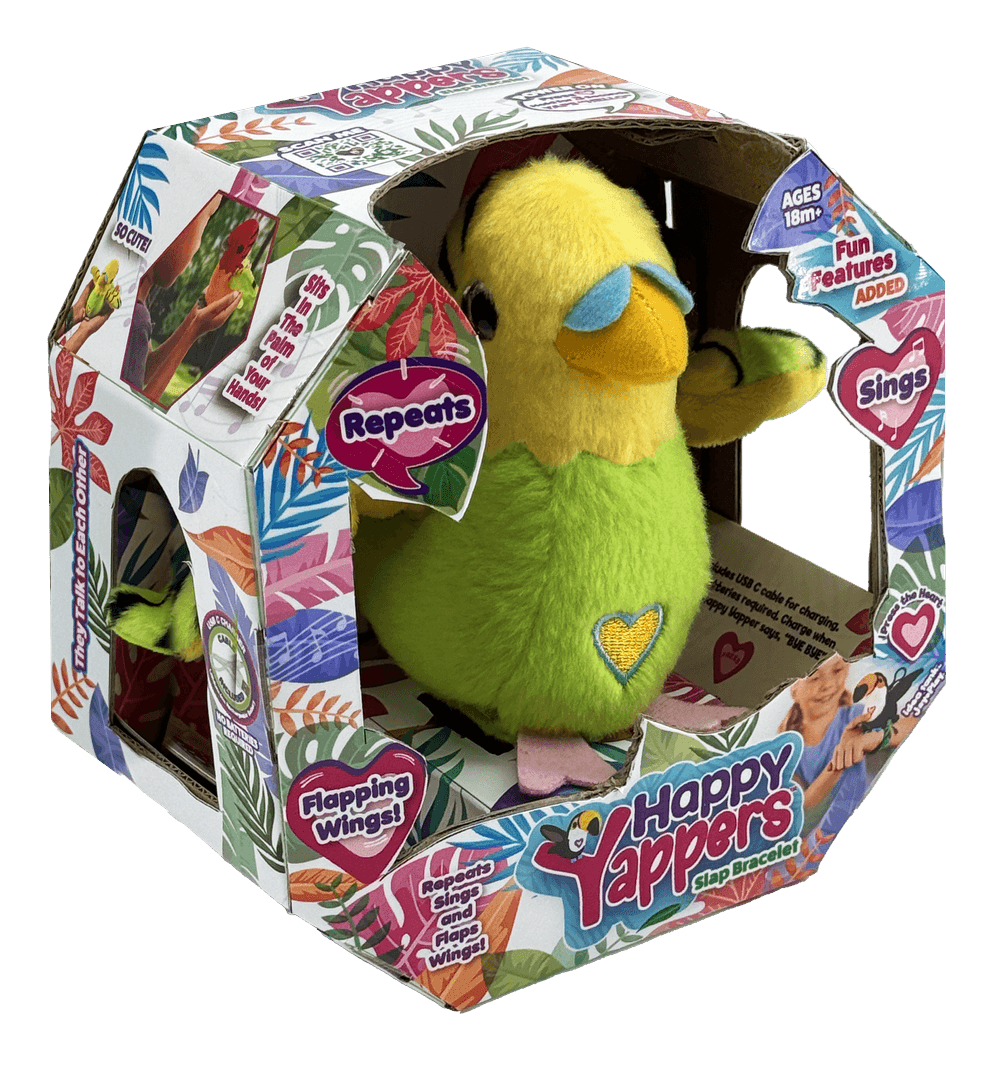 Happy Yappers - Parkeet Plush Toy - Green