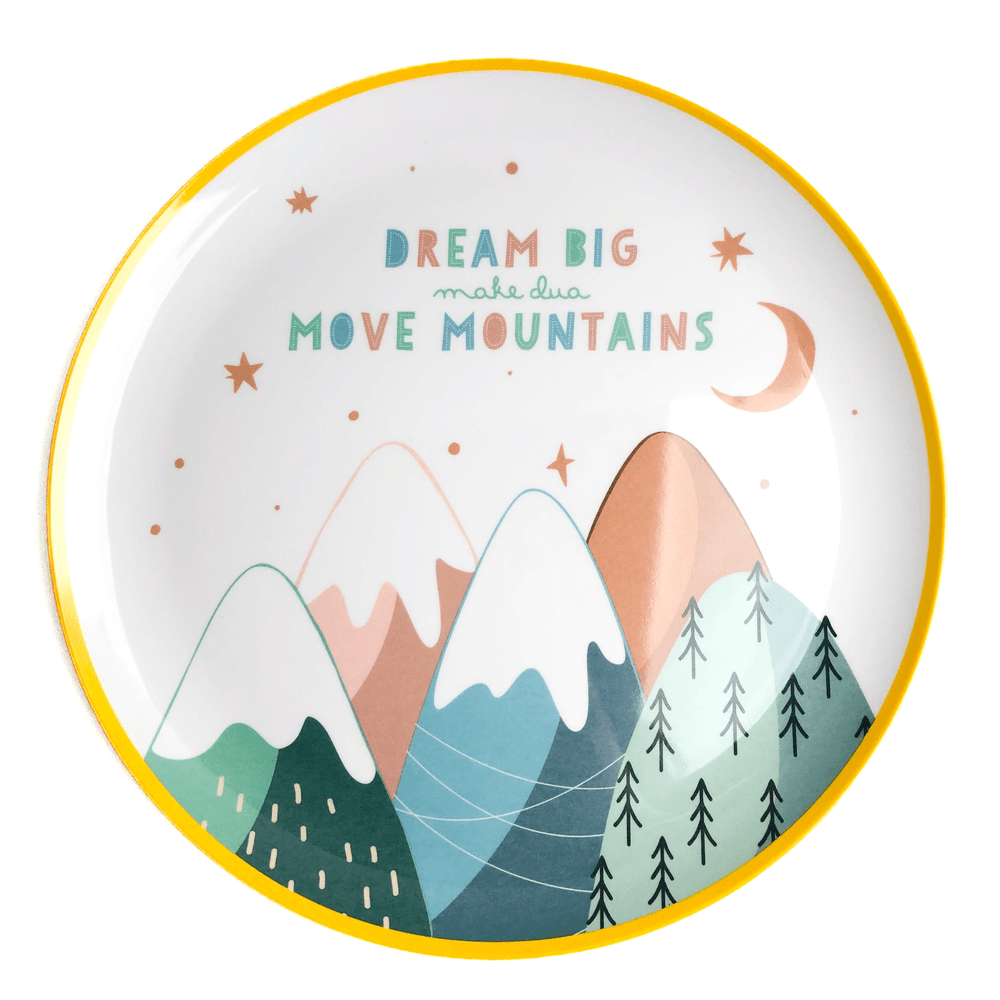 وانس أبون آ دو - مجموعة صحون حفلة للأطفال من الميلامين - ملون - 4 قطع