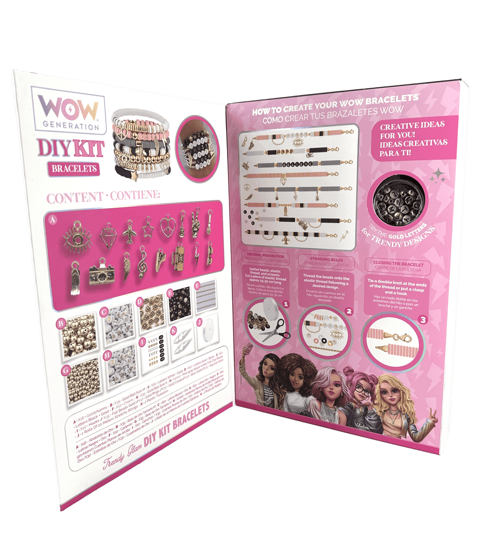 مجموعة أدوات صنع الأساور من واو جينيريشن - متعددة الألوان