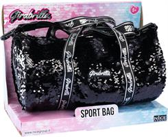 Girabrilla - Sport Bag With Reversible Sequins - Black