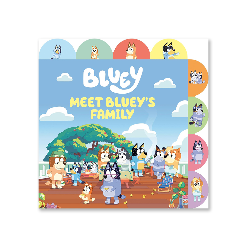 كتاب Penguin Random House Children's UK - Bluey Meet Bluey's Family Tabbed Board Book