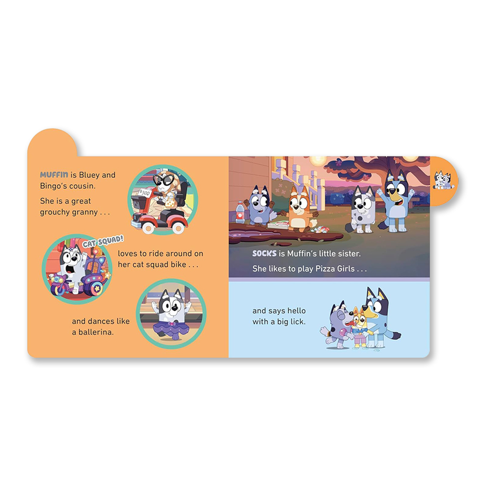 كتاب Penguin Random House Children's UK - Bluey Meet Bluey's Family Tabbed Board Book